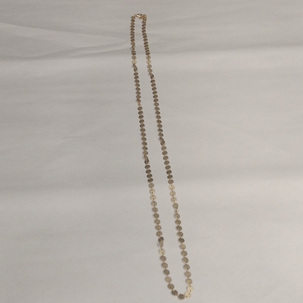 Long Golden Coins Necklace